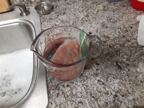 Found out my roommate has been defrosting raw chicken this whole time ...