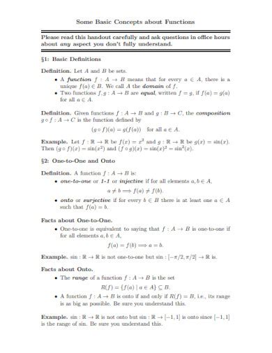 Image result for Basic Function Example
