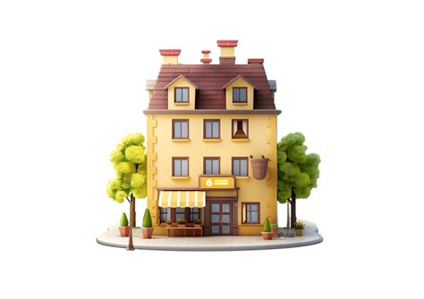 People in Different Buildings Cartoon Png 的图像结果