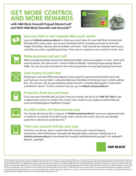 When Does The H And R Block Emerald Advance Start