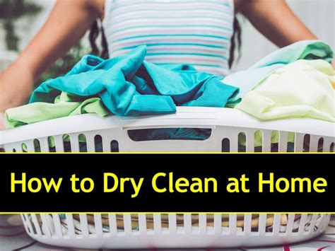 how to diy dry clean