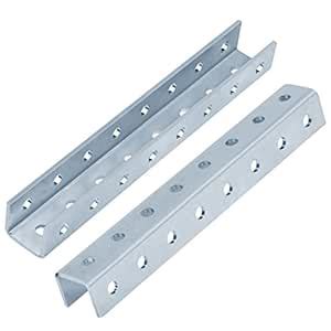 eoere 2 PCS 15-3/8" U Shaped Splice Fittings Strut Connector, External ...