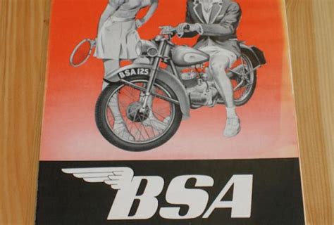 BSA - The World´s Largest Motor Cycle Manufacturers Brochure | BRITISH ...