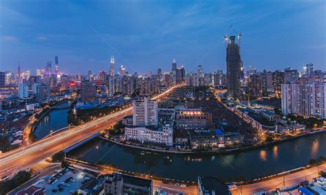 上海苏州河夜景高清图片下载-正版图片500846862-摄图网