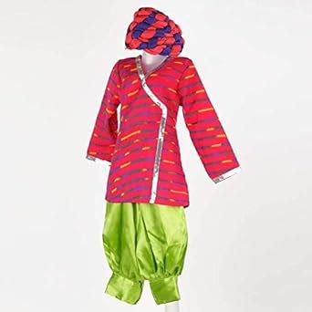 Buy ITSMYCOSTUME Indian State Folk Dance Rajasthani Puppet Boy Magenta ...