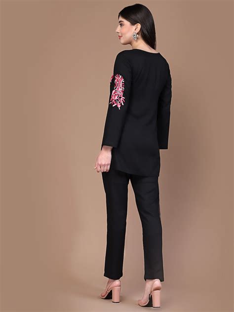 Ayesha Black Co-Ord Set – Qazmi