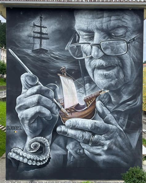 Life at sea – Mural by Djoels in Basque Country (5 photos) | STREET ART UTOPIA