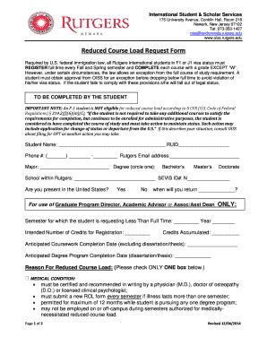 Image result for USC Reduced Course Load Form