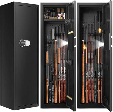 Amazon.com: Tepafac Fireproof 7-8 Rifle Gun Safe Gun Cabinet with ...