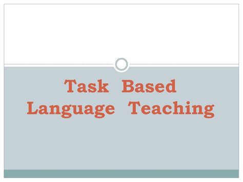 Task-Based Language Teaching 的图像结果
