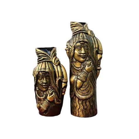 Buy Waahkart Home Decor Village Lady Shape,Flower Vase-Combo Pack ...