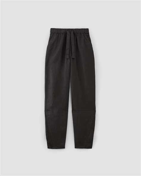 Linen Barrel Pants