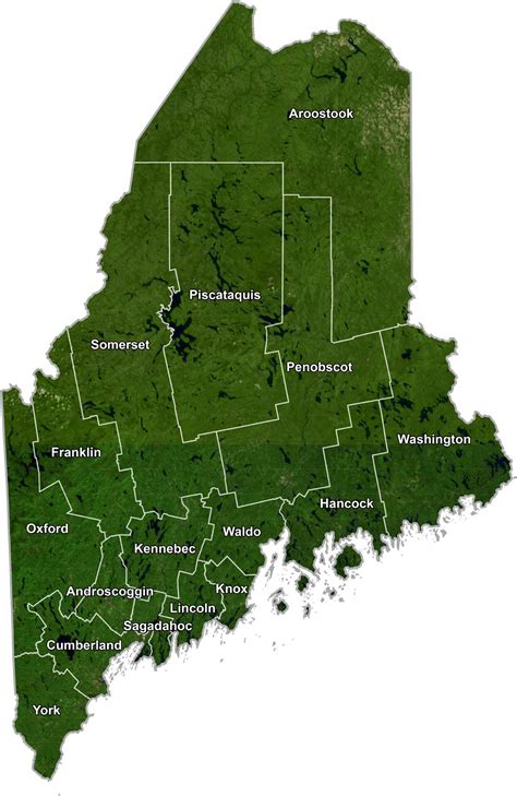 Maine County Map - US County Maps