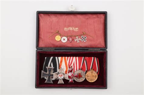 ratisbon's | Imperial Germany - cased Red Eagle Order 5-place medal bar ...