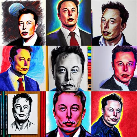 really bad, ugly drawing of elon musk | Stable Diffusion