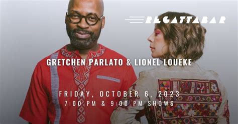 Gretchen Parlato & Lionel Loueke – 9pm Show, The Charles Hotel ...