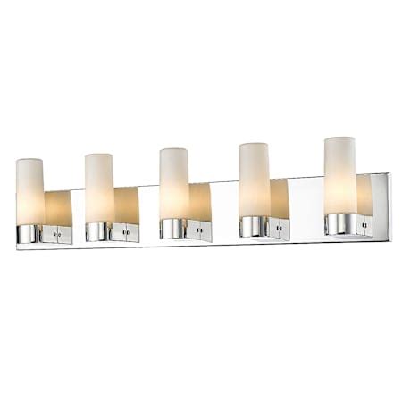 Golden Lighting C711-V5-CH Cilia 5 Light ADA Compliant Bathroom Vanity ...