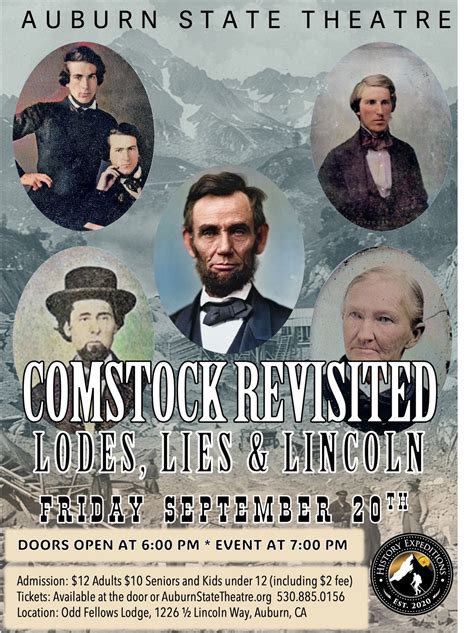 Comstock Revisited - Lodes, Lies & Lincoln, Auburn Odd Fellows, 20 ...