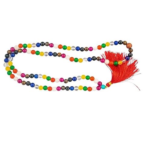 Apnisanskriti Unisex Adult Multi Colour Mala (27 Inch, 6Mm Beads, 9 ...