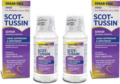 Amazon.com: Scot-Tussin Senior Cough Syrup with Guaifenesin and ...
