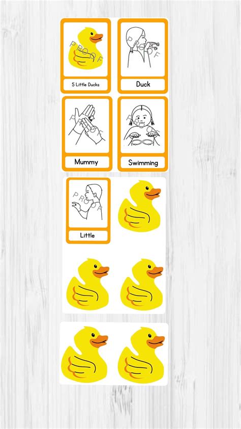 Set of 3 Printable Nursery Rhyme Makaton Sign Flash Cards and Song ...