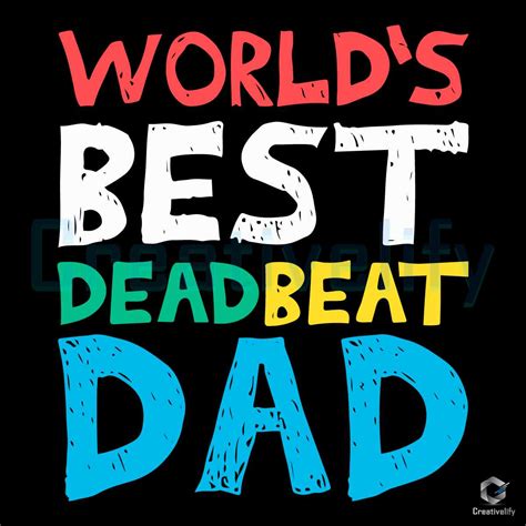 Worlds Best Dead Beat Dad SVG - CreativeLify