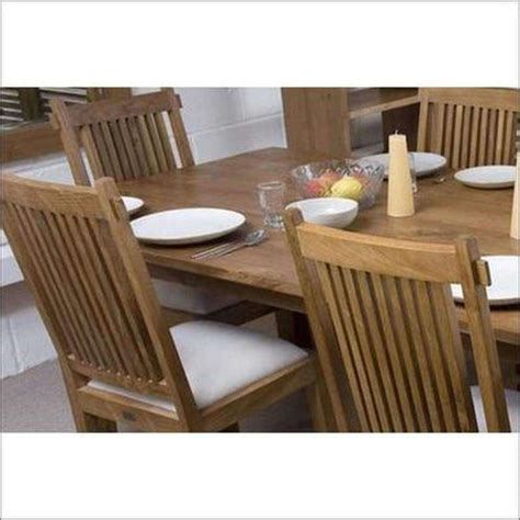 Teak Wood Dining Table Set TDT-1201 | Buy Online in India | TimberCraft