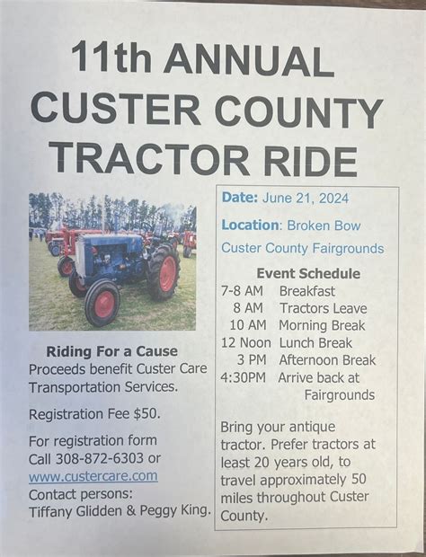 Custer County Tractor Ride, 1020 South 2nd Avenue, Broken Bow, NE ...