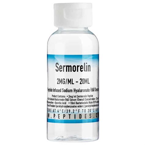 Sermorelin 2mg/ml – 20ml – Peptide Infused Sodium Hyaluronate (HA ...