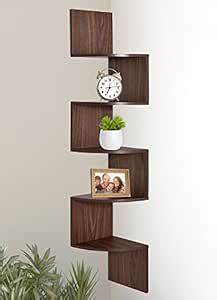 ROYAL WOODEN ARTS EWEI'S HomeWares 5-Tier Large Corner Wall Mount Shelf ...