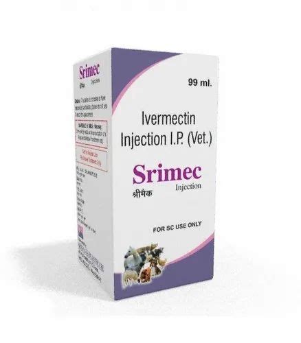 Ivermectin Injection IP - Srimec-DS Ivermectin Injection IP (Vet ...