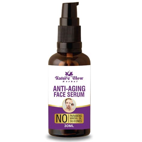 Nature Glow Herbal Anti-Aging Night Serum is a vegan, cruelty-free, and ...