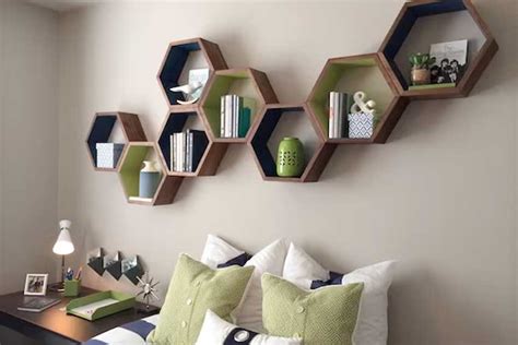 Hexagonal Wall Shelves