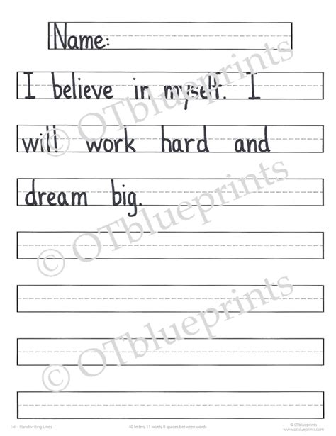 Image result for First Grade Printable Handwriting Worksheets