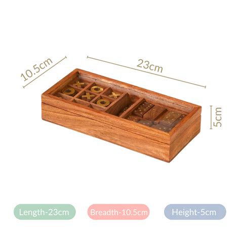 3 in 1 Portable Game Wooden Box Set Online - Premium Party Game | Nestasia