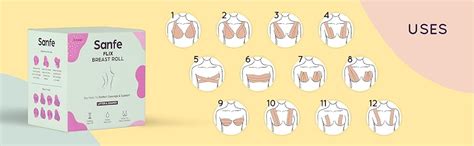 Sanfe Flix Breast Roll -Breast Shaper & Lifter, Breathable Breast ...