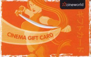 Gift Card: Girl with Sword (Cineworld, United Kingdom of Great Britain ...