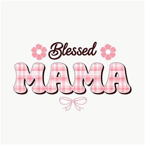 Blessed MAMA Cursive Text with Floral Accents Mug - Playground