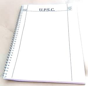 ARETOR UPSC Style Answer Writing Notebook | 200 Pages | A4 Blank Sheets ...