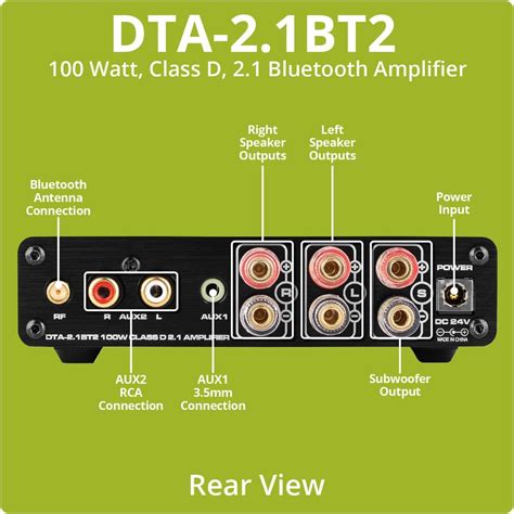 Dayton Audio DTA-2.1BT2 Bluetooth Stereo Amplifier India | Ubuy