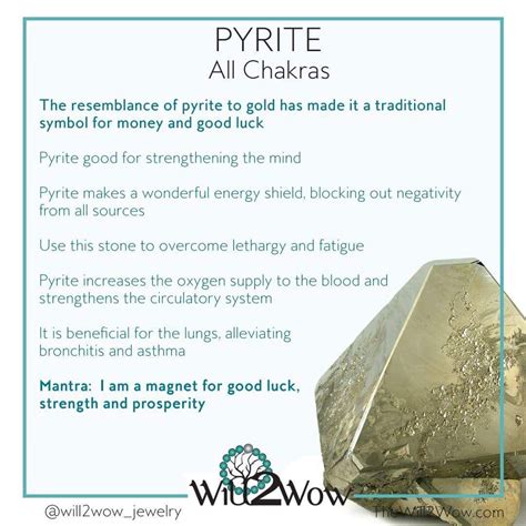 Pyrite crystal healing Http//:www.thewill2wow.com | Stones and crystals ...