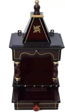 KAARM Art and Craft Wooden Temple for Home, Shop and Office | Home ...