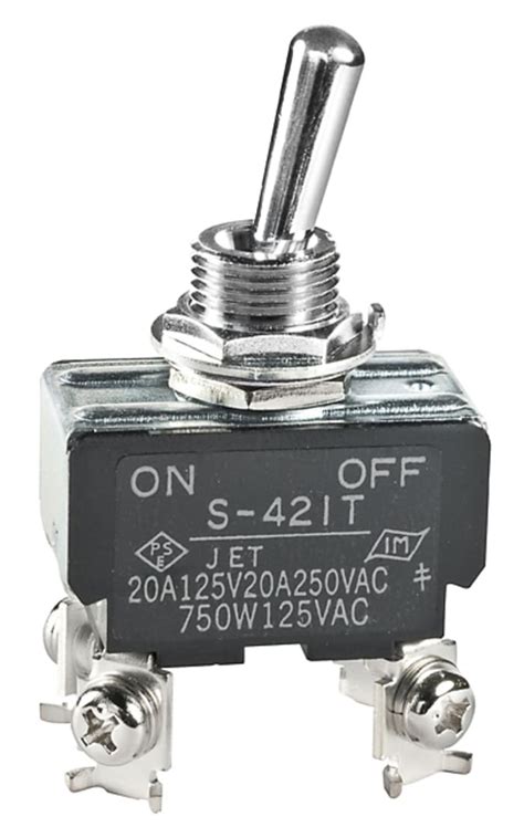 S421T NKK Switches | NKK Switches Toggle Switch, Panel Mount, On-Off ...