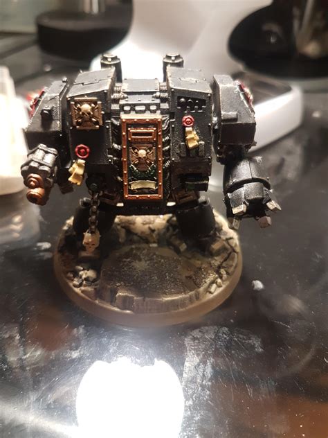 My finished Black Templar Dreadnought : r/Warhammer