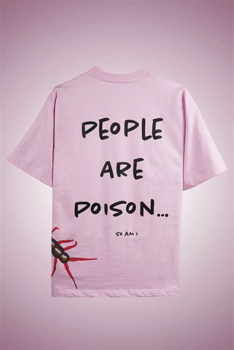 PINK PEOPLE ARE POISON CENTIPEDE OVERSIZED T-SHIRT | LYVN
