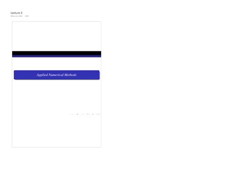 ANM1 - Interpolation - Applied Numerical Mathematics - Lecture- 08 ...
