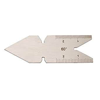 1Pcs ISO60 Degree Fishtail Gauge, Stainless Steel Center Fishtail Gauge ...