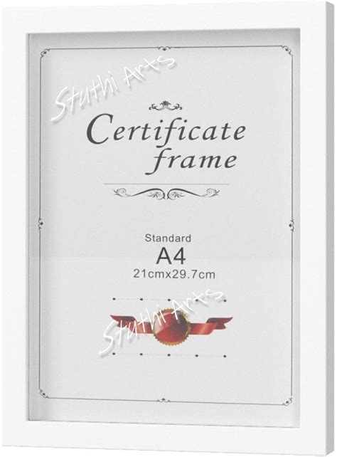 Stuthi Arts Wall Wood Photo Frames White-A4-(001), Rectangular : Amazon ...