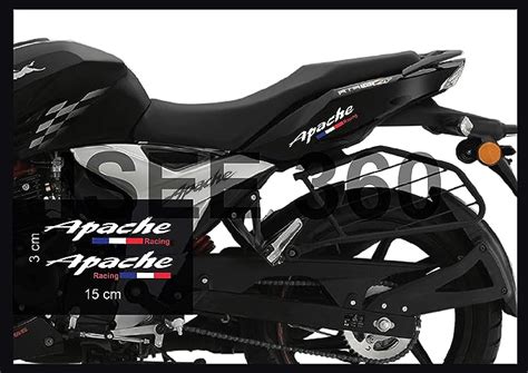 ISEE 360® Tvs Apache Racing RTR 160 180 4v Sticker Kit and Graphics ...