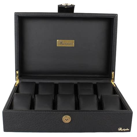 Richpiks 10 Slots Watch Storage organizer Box : Amazon.in: Watches